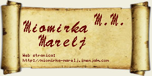 Miomirka Marelj vizit kartica